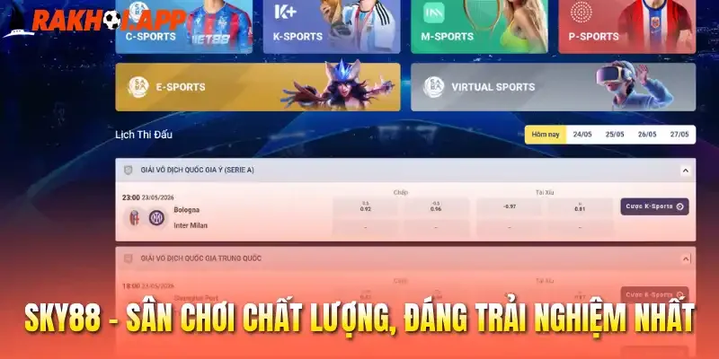 Nhà Cái Uy Tín 3 Sky88 - Sân chơi uy tín rất đáng trải nghiệm