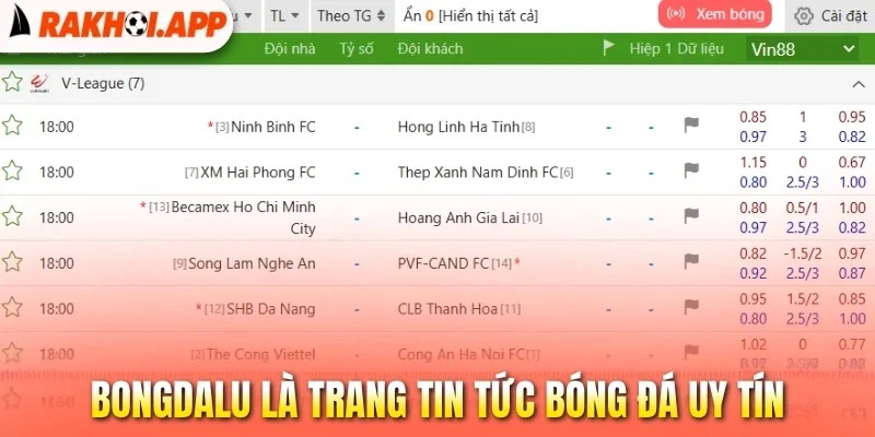 Bongdalu - Xem Lịch Thi, Kết Quả Và Highlight Bóng Đá 1 Bongdalu là trang tin tức bóng đá uy tín