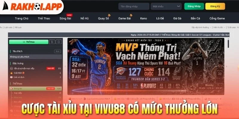 Vivu88 - Nhà Cái Cá Cược Uy Tín, Live Bóng Đá Đỉnh Cao 3 Cược tài xỉu tại Vivu88 có mức thưởng lớn