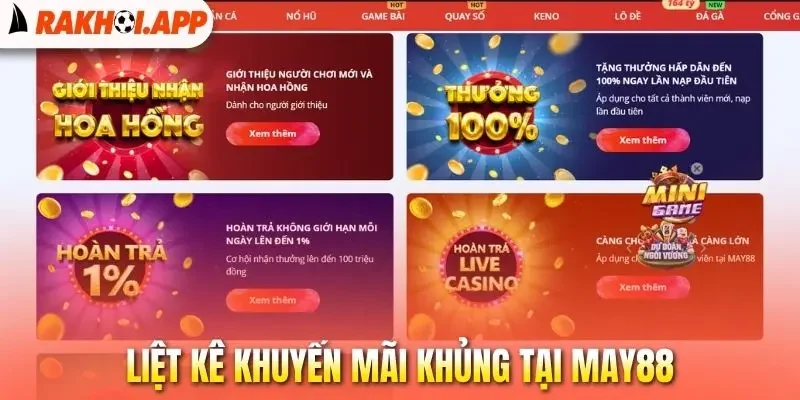 May88 - Xem Live Bóng Đá Không Mất Phí, Bảng Odds Uy Tín 3 Liệt kê khuyến mãi khủng tại May88