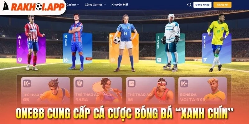 One88 - Xem Trực Tiếp Bóng Đá Ổn Định, Cược Kèo Đa Dạng 1 One88 cung cấp cá cược bóng đá “xanh chín”