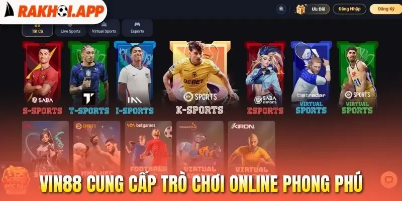 Vin88 - Live Bóng Đá Mượt, Cung Cấp Bảng Odds Cạnh Tranh 1 Vin88 cung cấp trò chơi online phong phú